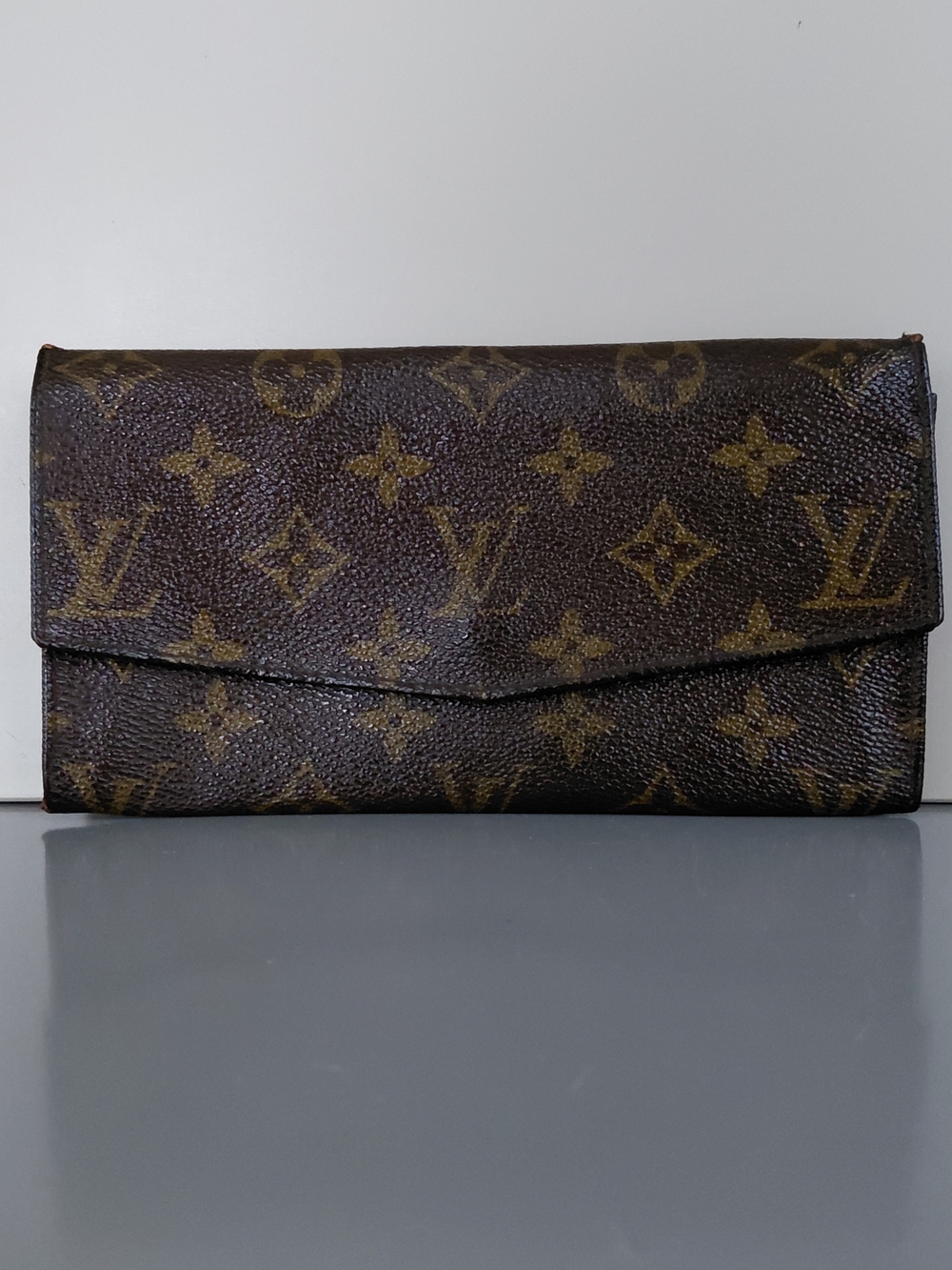 Louis Vuitton Brown and Gold Monogram Envelope Clutch